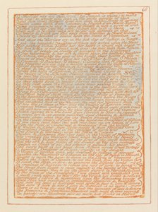 エルサレム、プレート68、Oスコフィールド、なぜあなたは残酷なのか.... 作： William Blake